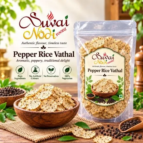 Pepper & Rice Papad